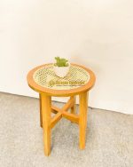 Harga Set Kursi Meja Teras Kayu Jati Kombinasi Rotan Minimalis - Image 3