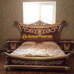 Model Terbaru Furniture Tempat Tidur Ukiran Klasik Mewah Asli Jepara