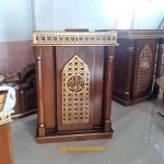 Produsen Mimbar Masjid Kayu Jati Model Minimalis