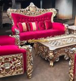 Set Sofa Kursi Tamu Klasik Ukiran Super Mewah - Image 2