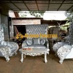 Jual set sofa tamu mewah kayu jati ukir asli jepara