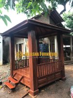 Gazebo Kayu Jati Minimalis Tiang Saka Besar - Image 3