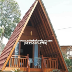 Jual Rumah Lumbung Segitiga Kayu Jati
