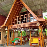 Model Rumah Lumbung Tingkat Dari Kayu Jati