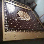 Jual pintu masjid nabawi madinah replika dari kayu jati perhutani