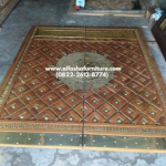 Harga pintu masjid nabawi madinah kayu jati replika lapis kuningan