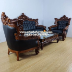Jual set sofa tamu ukiran mewah barcelona - Image 2