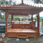 jual gazebo kayu jati full ukir jawa