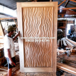 katalog pintu kayu jati perhutani motif terbaru