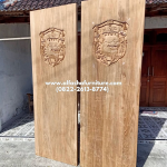 jual pintu kayu jati perhutani custom model