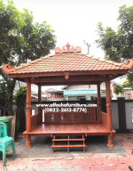 jual gazebo kayu jati ukir jawa majapahit