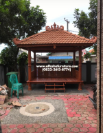 jual gazebo kayu jati ukir jawa majapahit - Image 2
