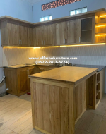 jual kitchenset minimalis dari kayu jati