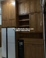 jual kitchenset lemari dapur minimalis dari kayu jati