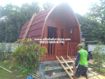 Jual Rumah Lumbung Kayu Jati Minimalis Atap Mulitiroof