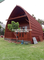 Jual rumah lumbung kayu jati atap multiroof - Image 2