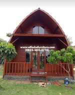 Jual rumah lumbung kayu jati atap multiroof