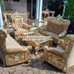 Model sofa tamu jati ukir klasik belaggio