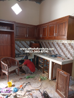 jual kitchenset minimalis dari kayu jati perhutani - Image 3