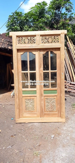 jual pintu kayu jati perhutani model antik lawas - Image 3