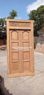 jual pintu kayu jati perhutani model antik lawas - Image 2