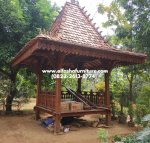 Gazebo kayu jati tumpangsari ukir jawa