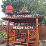 Jual Gazebo Kayu Jati Minimalis Berkualitas bagus