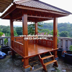 Gazebo Kayu Jati Model Ukir 2x2