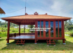 Jual Gazebo Minimalis Kaca Kayu Jati Berkualitas