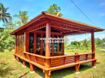 Jual Gazebo Minimalis Kaca Kayu Jati Berkualitas - Image 2