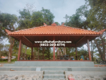 Jual gazebo kayu jati model bali / gazebo taman / saung kayu