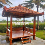 Gazebo Minimalis Kayu Jati 2x2