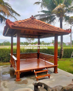 Gazebo Minimalis Kayu Jati 2x2