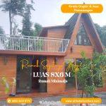 Rumah Segitiga Minimalis Modern Model Rooftop