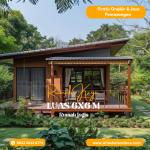 Rumah Joglo Minimalis | rumah panggung kayu | rumah kebun kayu - Image 2