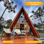 Rumah Segitiga Minimalis Kayu