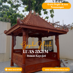 Gazebo Kayu jati | gazebo jati jepara | saung gazebo kayu