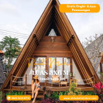 Rumah Segitiga Minimalis Modern Kayu Jati