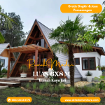 Rumah Segitiga Kayu Jati Minimalis Modern