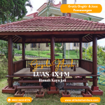 gazebo kayu jati | gazebo minimalis | saung gazebo