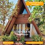 Rumah Segitiga Kayu Jati | Rumah Kayu Minimalis