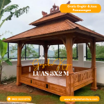 Jual gazebo kayu jati jepara berkualitas