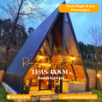 rumah segitiga minimalis modern kayu jati