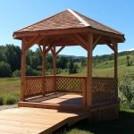 Gazebo Kayu Jati Minimalis Modern