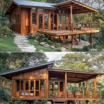 rumah kayu glamping | rumah joglo kayu jati