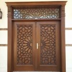 Pintu Masjid Kayu Jati Perhutani Model Terbaru