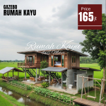 Rumah Cabin Kayu | Rumah Glamping Kayu | Rumah Kayu Minimalis - Image 2