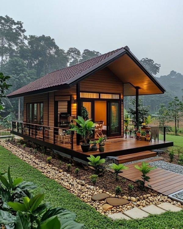 IMG_1061 Rumah Kayu Minimalis Modern Jati Jepara - Image 1