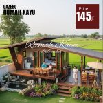 Rumah Kayu Minimalis Modern | Rumah Glamping Kayu