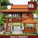 Rumah Panggung Kayu Jati Minimalis Modern